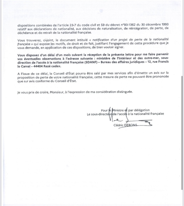 Instigation du sentiment anti-français: l’Elysée ouvre une procédure pour retirer la nationalité française à Kémi Seba