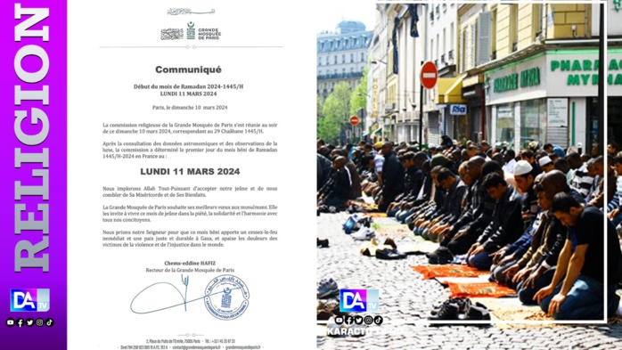 Ramadan 2024: les musulmans de  France débutent le jeûne, ce lundi