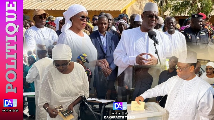 Fatick-Présidentielle 2024 : La déclaration de Macky Sall après son vote