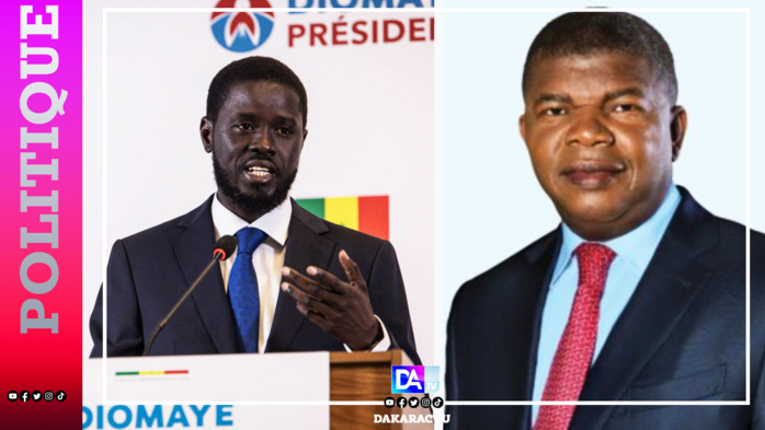 Bassirou Diomaye D. Faye 5e PR: Le message du président de la République d’Angola