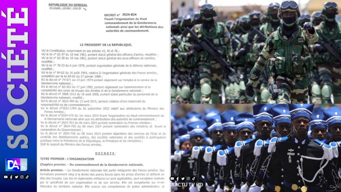 Sécurité nationale : Macky Sall réorganise et renforce la gendarmerie au sein de l’Armée