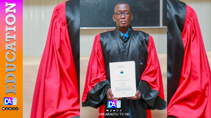 Université Gaston Berger : l’ancien directeur du CROUS, Biram Ndeck Ndiaye est devenu docteur en droit.