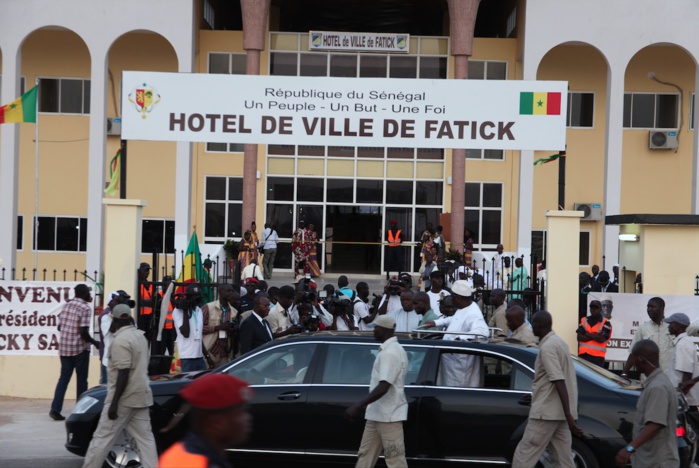 Le Président Macky Sall a inauguré de l’hôtel de ville de Fatick.