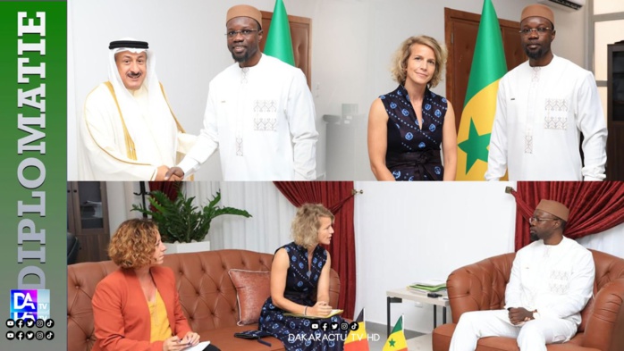 Primature : Le PM Ousmane Sonko reçoit en audience les ambassadeurs de Belgique et du Koweït