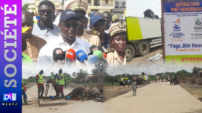 Le ministre Cheikh Tidiane Dièye sur le réseau de Thiès : "C'est un peu moins d'une centaine de kilomètres de réseau d'eaux usées avec une douzaine de kilomètres de réseau d'eaux pluviales..."