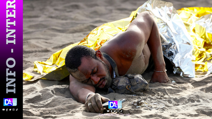 Gran Canaria: Des migrants épuisés, échouent sur la plage de Las Burras