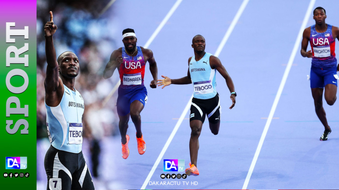 Finale 200m : Le botswanais Tebogo remporte l'or devant les américains et entre dans l'histoire des JO !