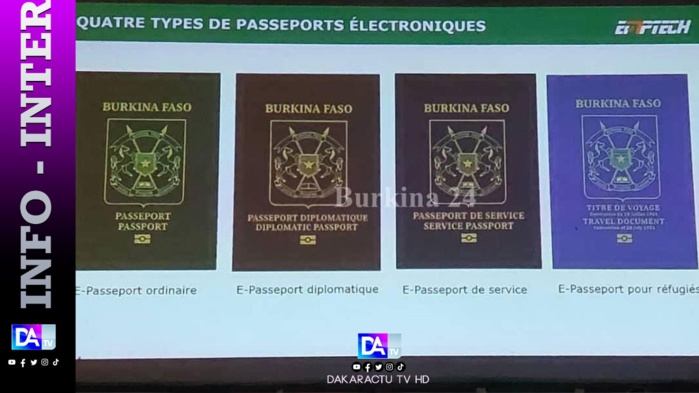 Rupture AES/CEDEAO : Le Burkina Faso lance un passeport électronique de nouvelle génération sans le logo et la mention de la Cedeao