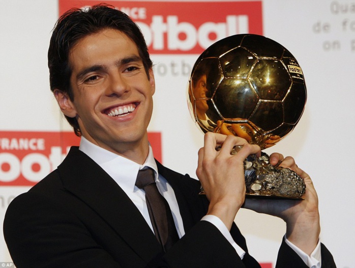 Kaka : « Je suis le dernier « humain » qui a remporté le ballon d’or! »