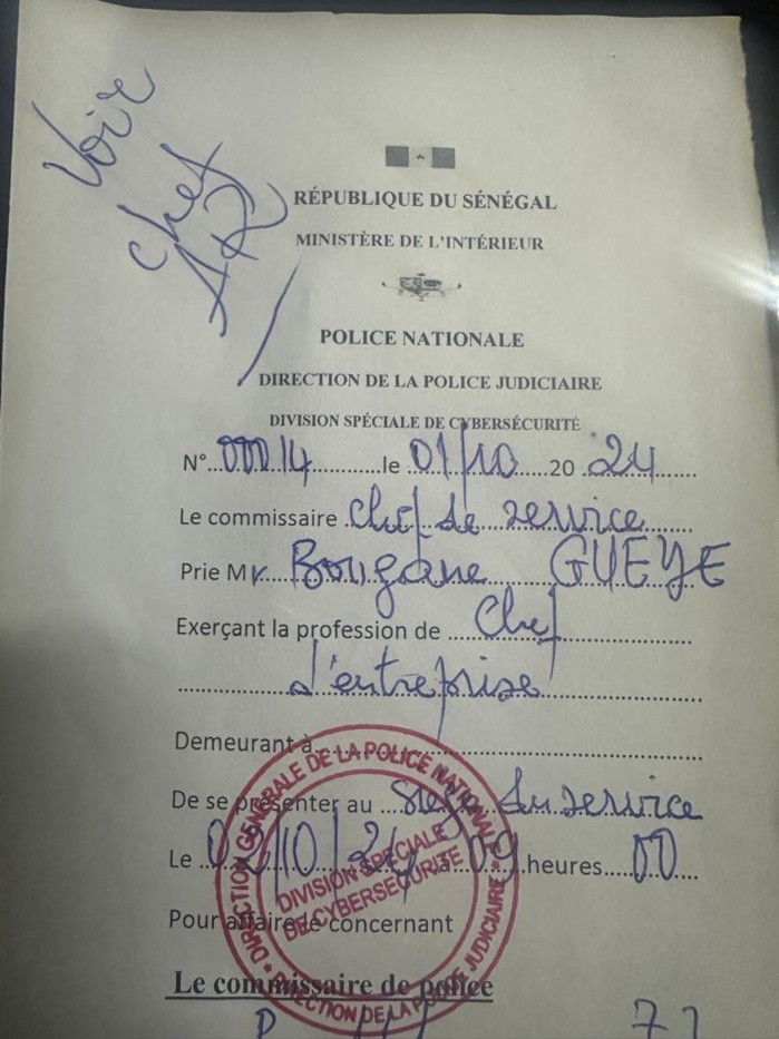 Bougane Gueye Dany convoqué ce mercredi à la DSC.