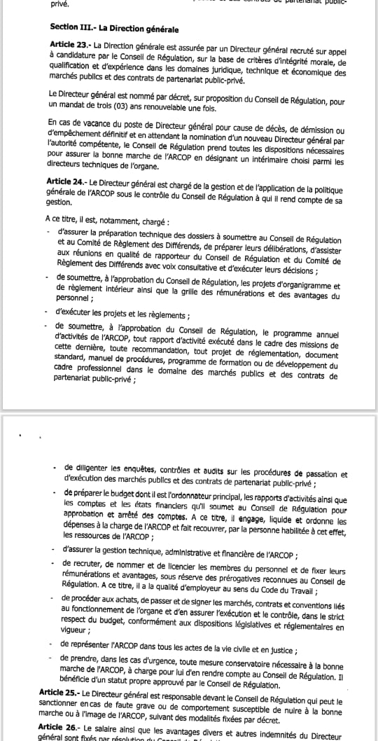 Supposée nomination illégale du nouveau DG de l'Arcop par le Président Bassirou Diomaye Faye : l'analyse du décret 2023-832