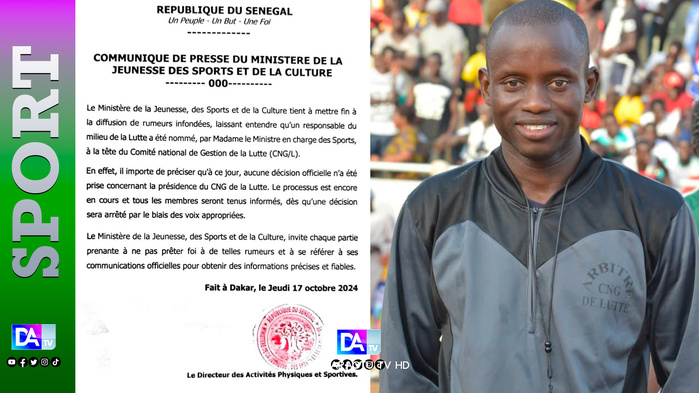 Nomination à la présidence du CNG : le Ministère des Sports dément les rumeurs sur la nomination de l'arbitre Malick Ngom !