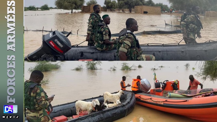 Crue du Fleuve Sénégal : Les militaires participent à l'évacuation des sinistrés dans certains villages de Podor