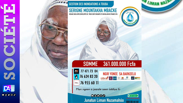 361 MILLIONS / Serigne Mountakha encore au chevet des sinistrés de Touba 