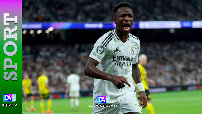 Foot / Ligue des champions : Le Real renverse Dortmund 5-2 avec un triplé de Vinicius