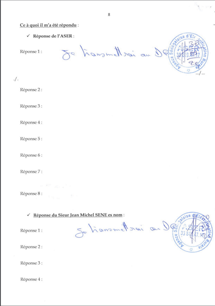 Affaire Scandale de l'Aser : AEE Power Sénégal et son DG, Saidou Kane envoient une sommation interpellative à Jean Michel Sene.