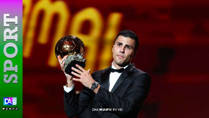 Foot: Rodri (Manchester City/Espagne) remporte le Ballon d'or 2024