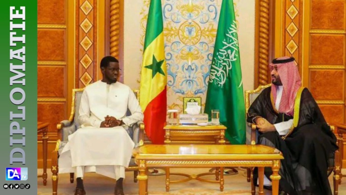 Bassirou Diomaye Faye reçu par le  Prince Héritier d'Arabie Saoudite, Mohammed bin Salman bin Abdelaziz Al Saoud