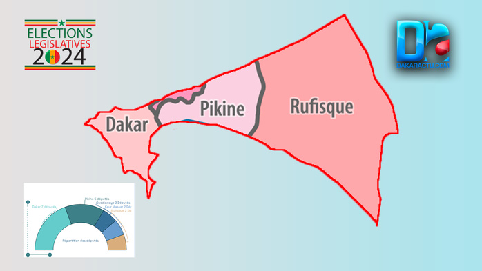 [INFOGRAPHIE] Sénégal/Législatives 2024 : Visualisez les résultats provisoires de la région de Dakar