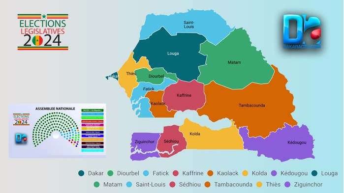 Sénégal - résultats Législatives du 17novembre  : la carte complète des députés élus par formations politiques [INFOGRAPHIE] 