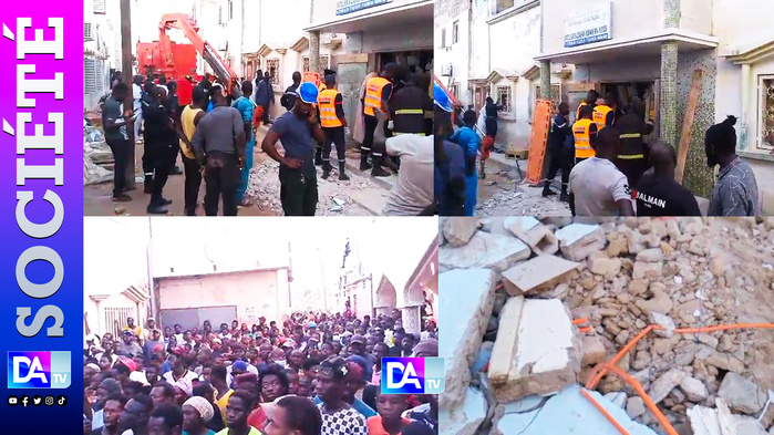 Kaolack/Effondrement d'un bâtiment à Medina Baye : un mort et plusieurs blessés 