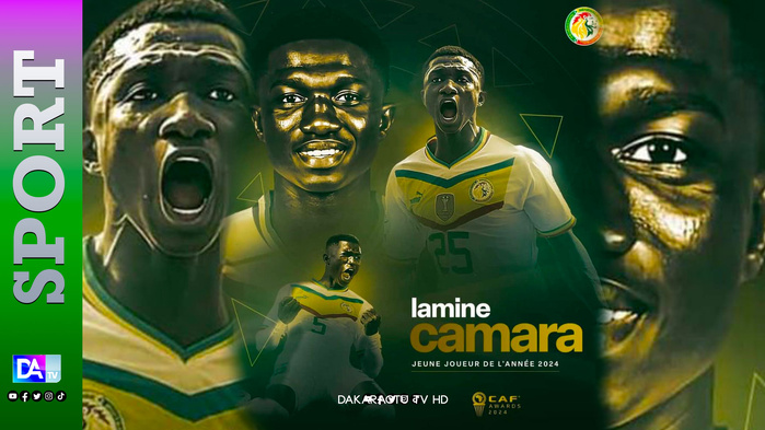 CAF Awards 2024 : Lamine Camara désigné Meilleur Jeune Joueur de l’Année pour la deuxième année consécutive.