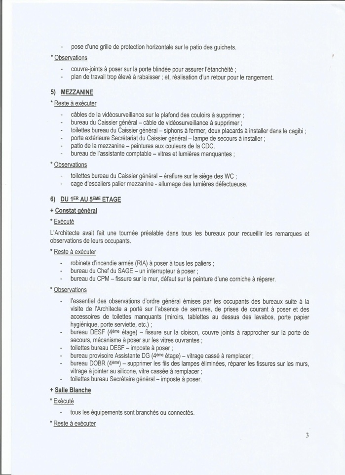 Érection du Siège de la Caisse des Dépôts et Consignations par DPM Constructions : Toute la vérité sur la brouille de 145 millions F Cfa entre le Dg Thierno Niane et le Dg Moustapha Ahmet Amar (Documents)