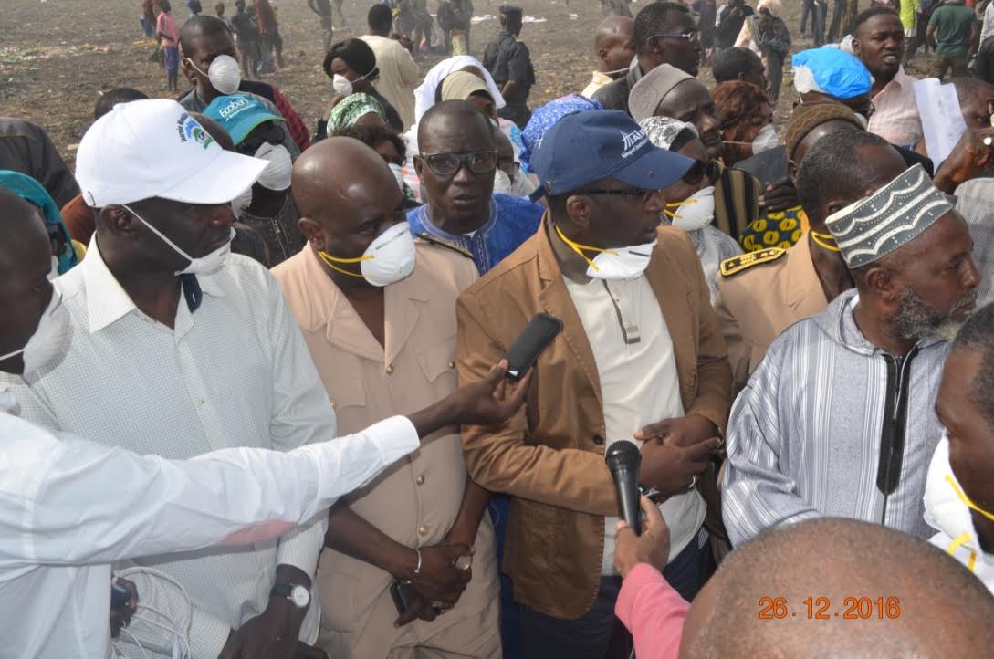 Visite du Ministre de la Gouvernance locale, du Développement et de l’Aménagement du Territoire à Mbeubeuss