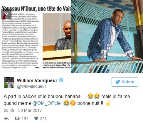 La Drole De Bourde De L Om Sur Youssou Ndour