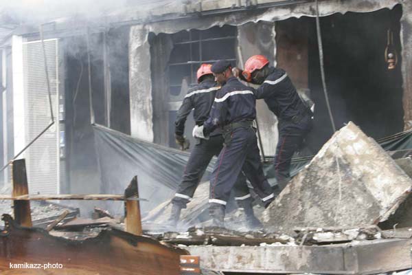 Incendie à Kaolack : Un atelier de menuiserie et un dépôt de charbon partent en fumée