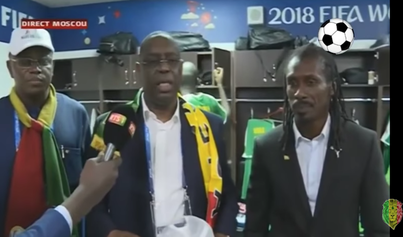 Macky Sall après la victoire des Lions : "C'est un sentiment indescriptible qui m'anime. On est manifestement l'une des meilleures équipes de cette coupe du monde"