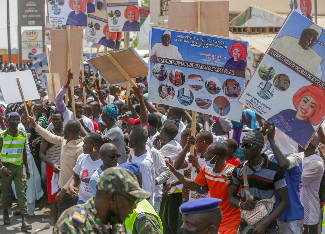 Accueil du PR à Koungheul : La députée Fanta Sall bat le record de la mobilisation.