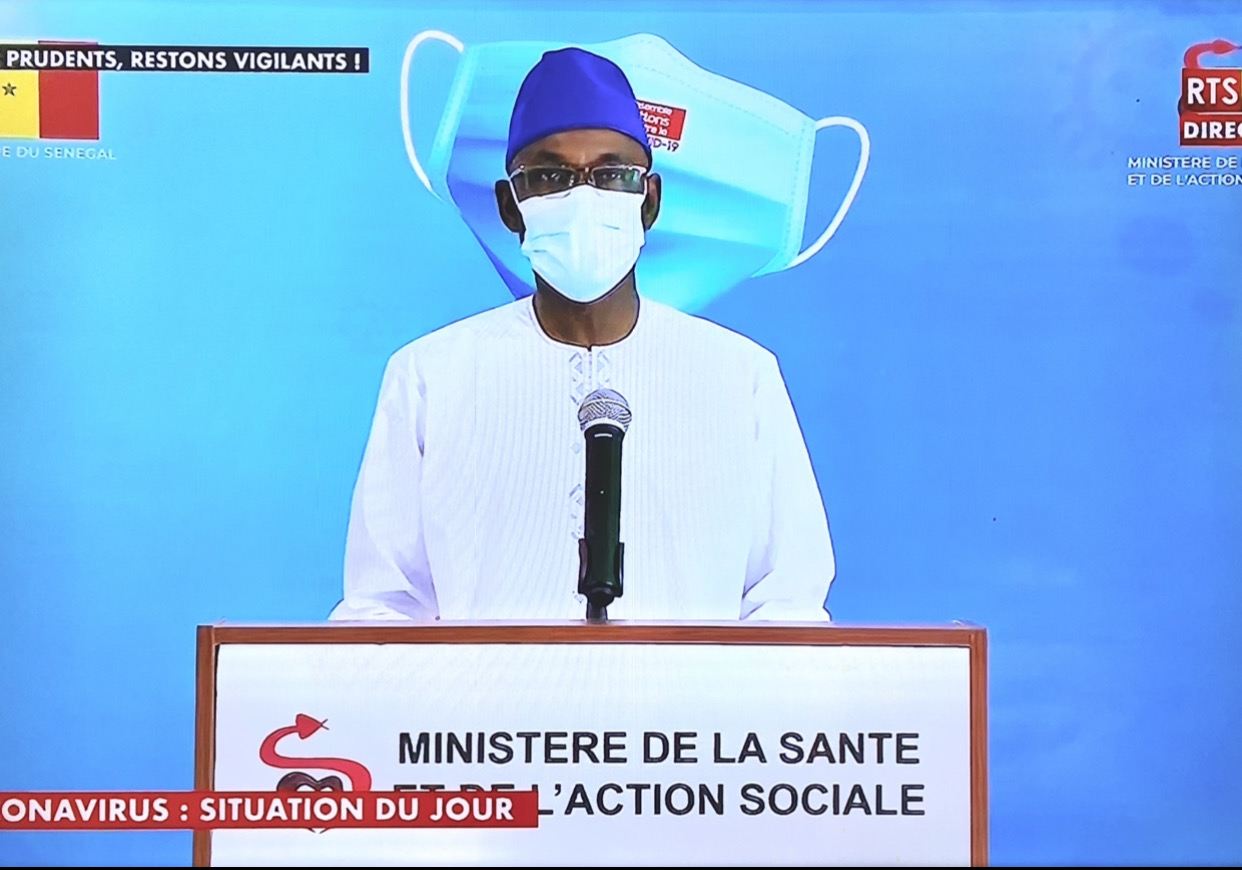 SÉNÉGAL : 45 nouveaux cas testés positifs au coronavirus, 19 nouveaux guéris, 2 nouveaux décès et 2 cas graves en réanimation.