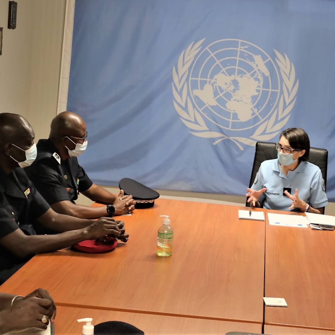 Mission de stabilisation au Mali : Bettina Patricia Boughani a reçu le directeur général adjoint de la Police sénégalaise, Modou Diagne.