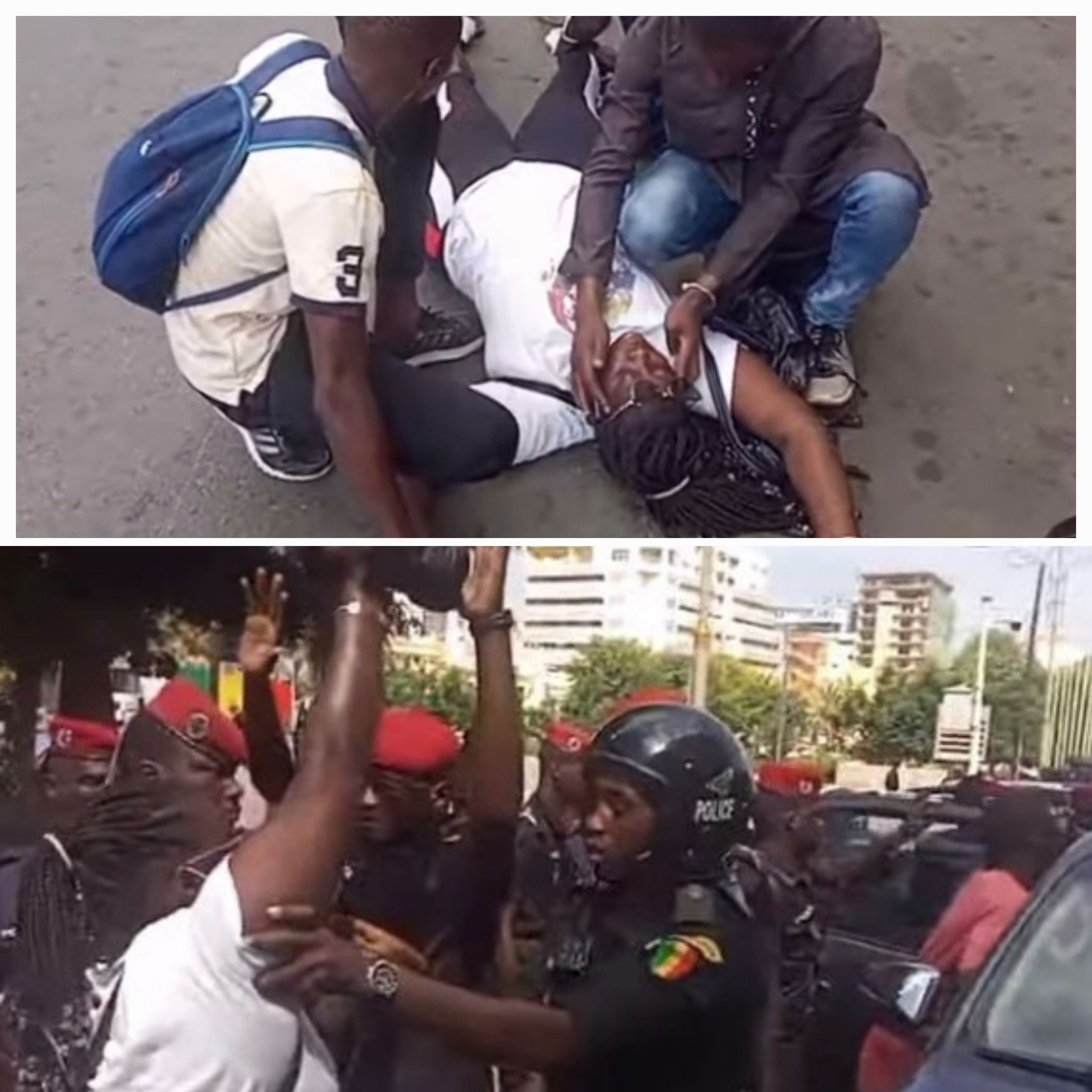 Marche avortée du Colidep: des manifestants arrêtés, une camerawoman victime de bousculade.