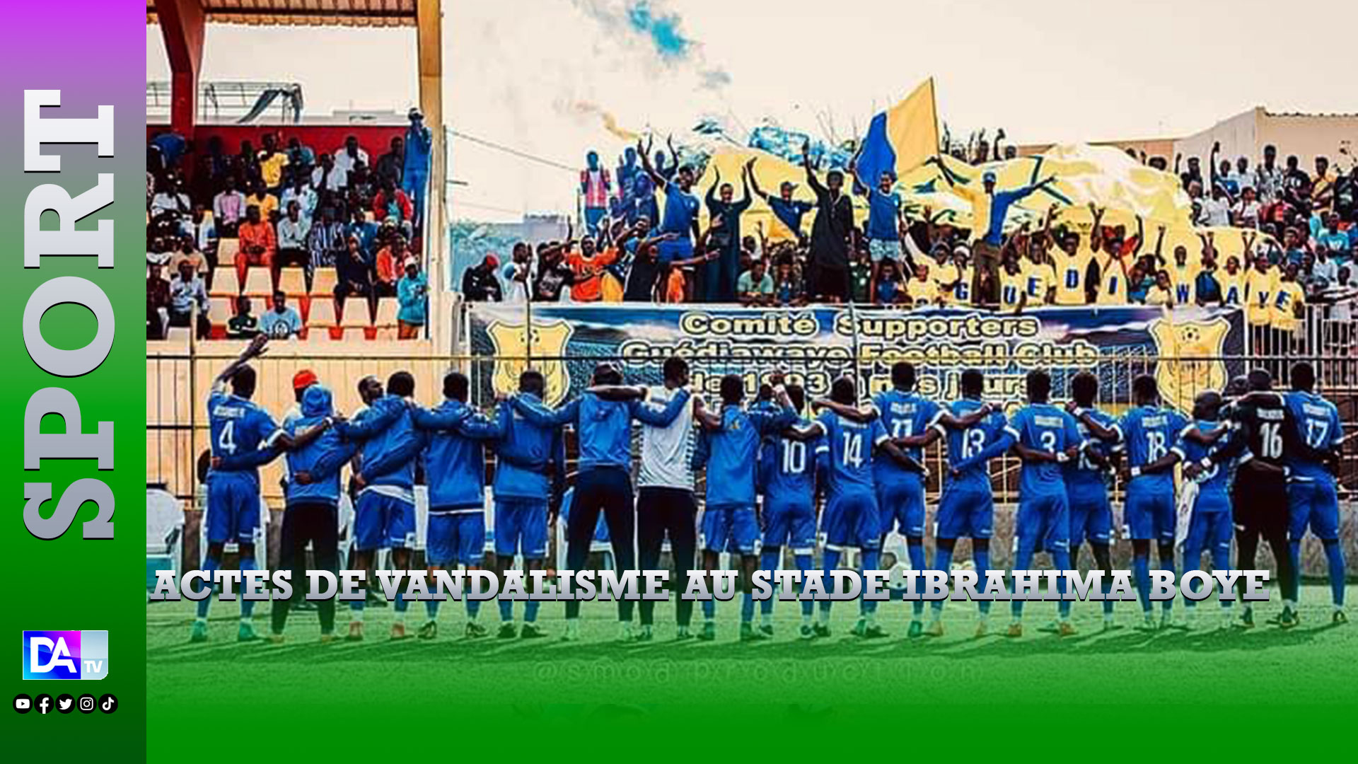 Actes de vandalisme au stade Ibrahima Boye : Guediawaye FC dégage toutes ses responsabilités et couve ses supporters