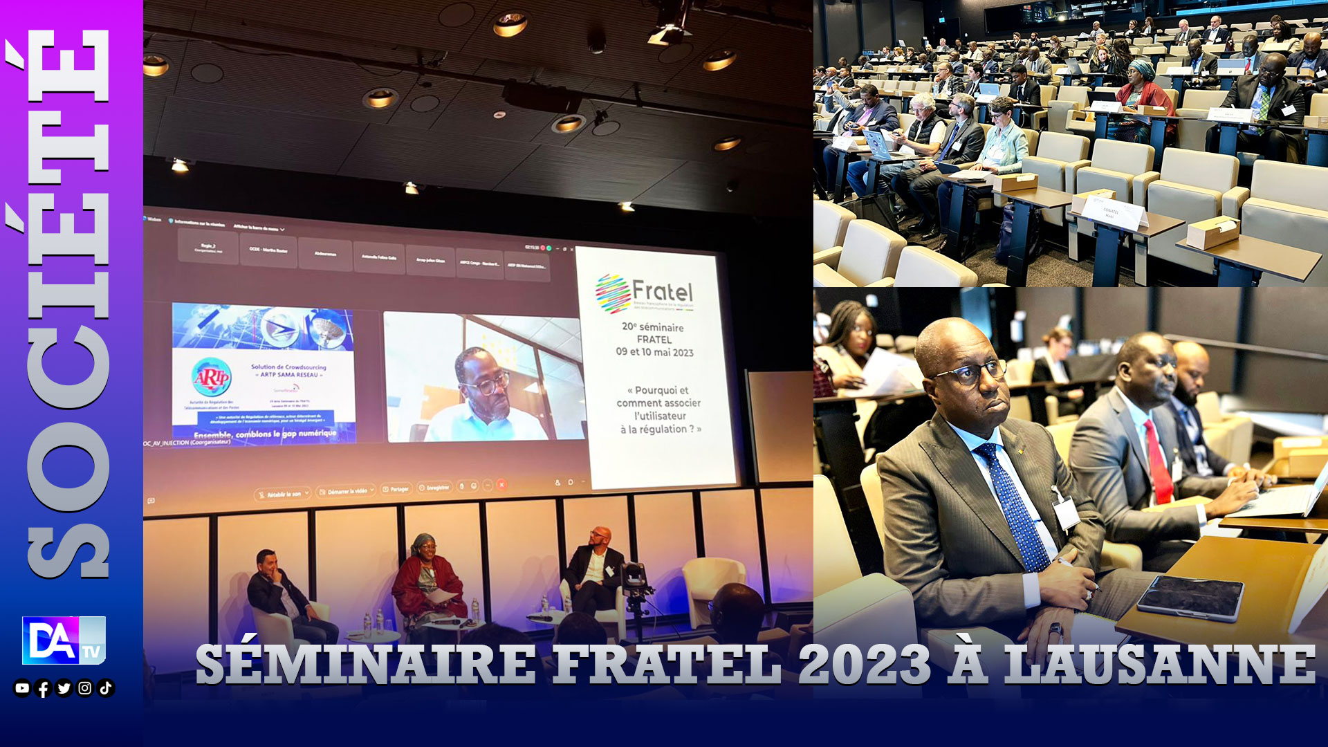 Séminaire FRATEL 2023 à Lausanne : L'Artp partage son expérience avec les régulateurs francophones.