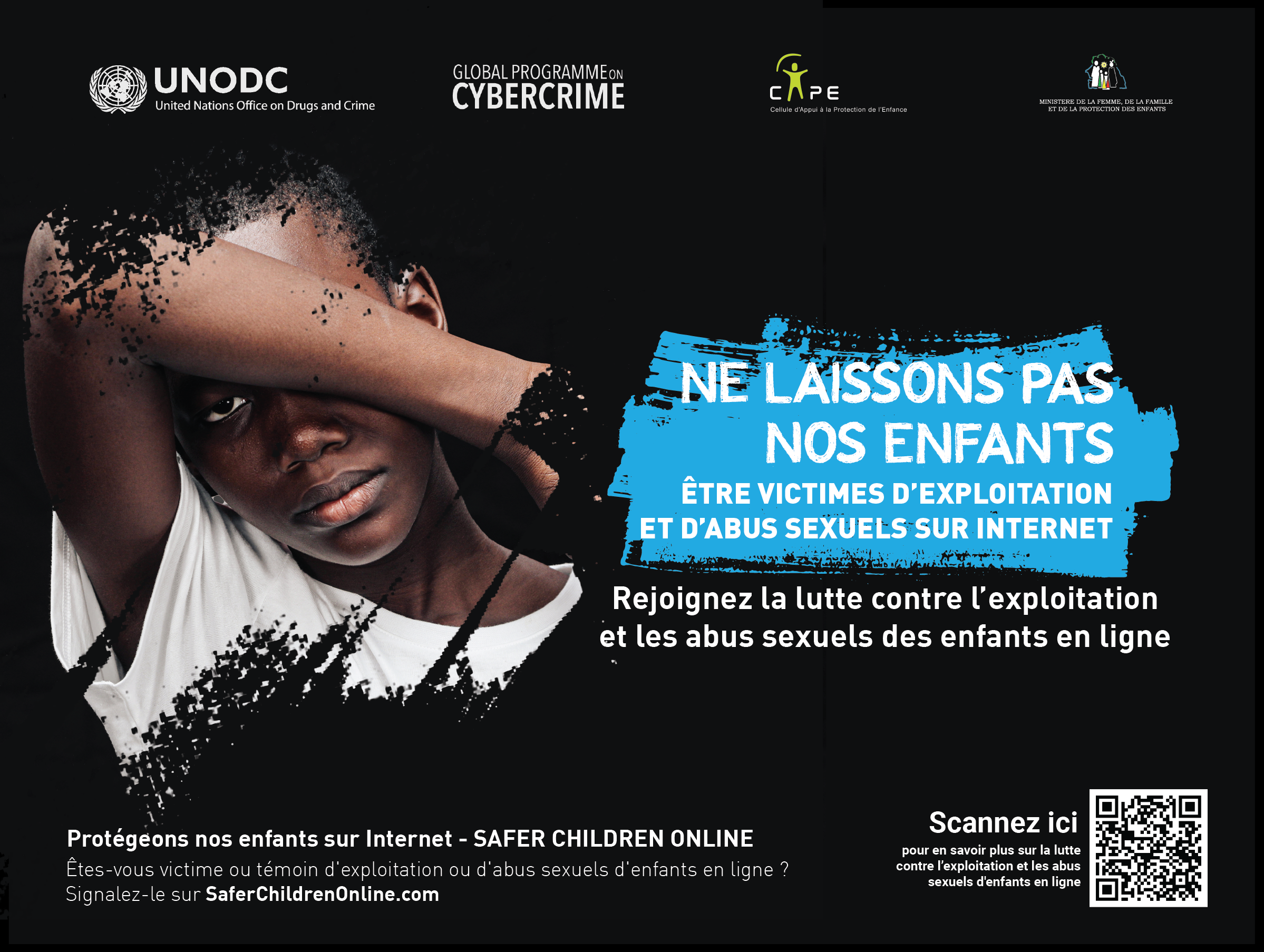 L'ONUDC lance la campagne "Protégeons nos Enfants en ligne"  pour lutter contre l'exploitation et  les abus sexuels des enfants en ligne au Sénégal