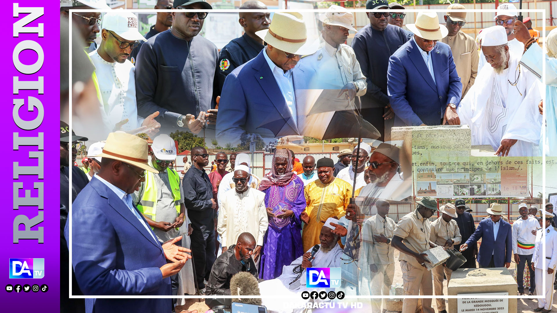 Kédougou/Conseil Présidentiel: Macky SALL lance les travaux de reconstruction de la grande mosquée de Kédougou!