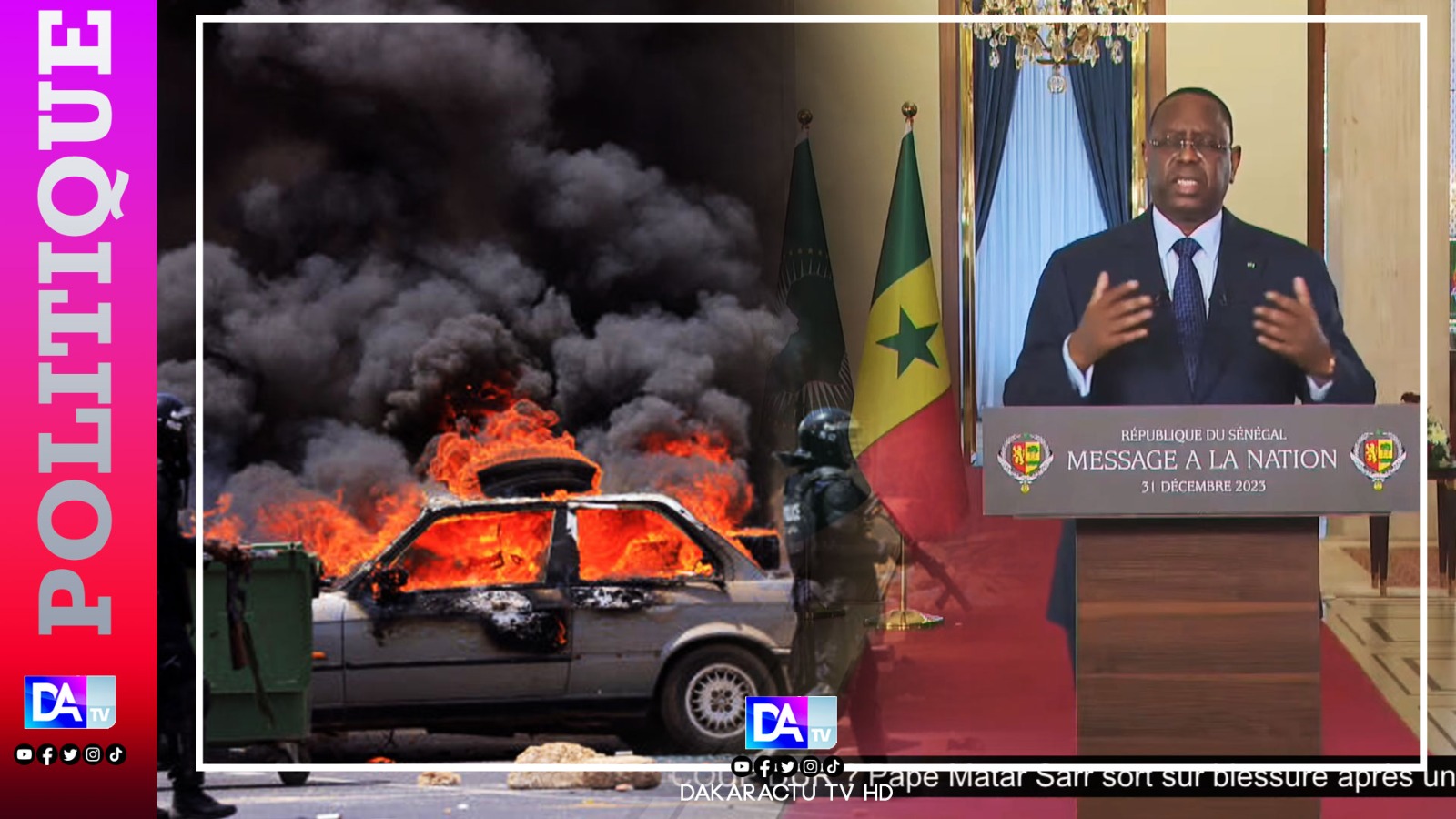 Discours - Macky Sall sur les émeutes de Juin : "L’État a tenu bon, la justice suit son cours..."