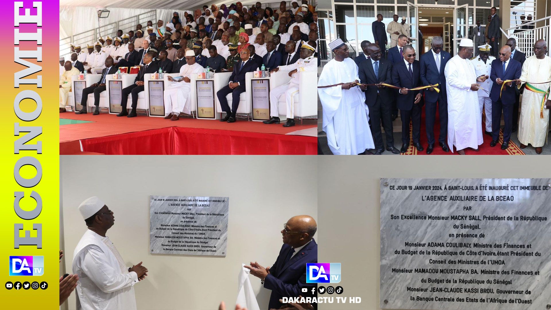 Inauguration de l' Agence auxiliaire de la BCEAO à Saint-Louis: Macky salue la démarche de proximité du Gouverneur de la Bceao