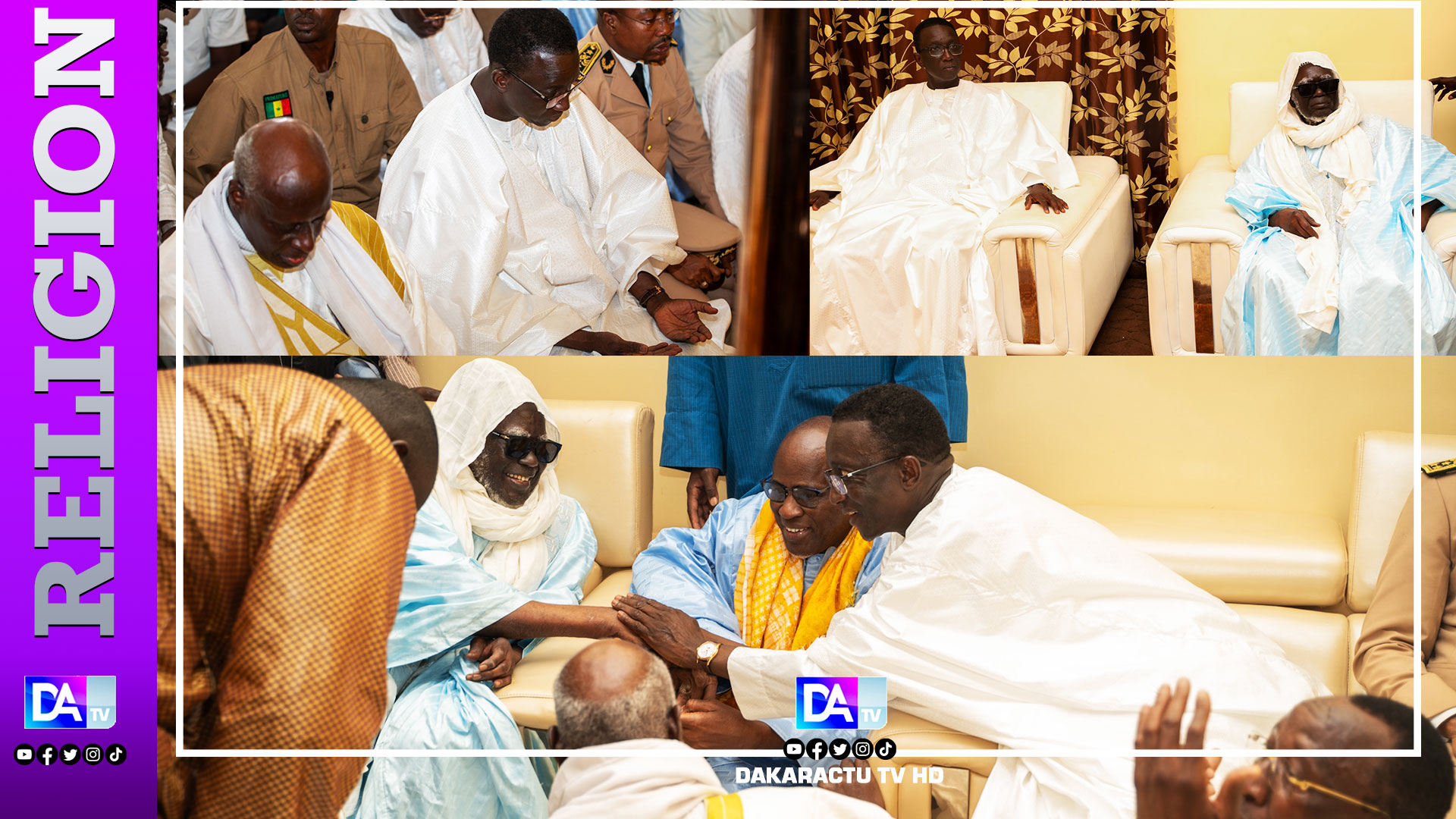 Porokhane: Le PM Amadou Bâ rend visite au khalife général des mourides, Serigne Mountakha Bassirou Mbacké