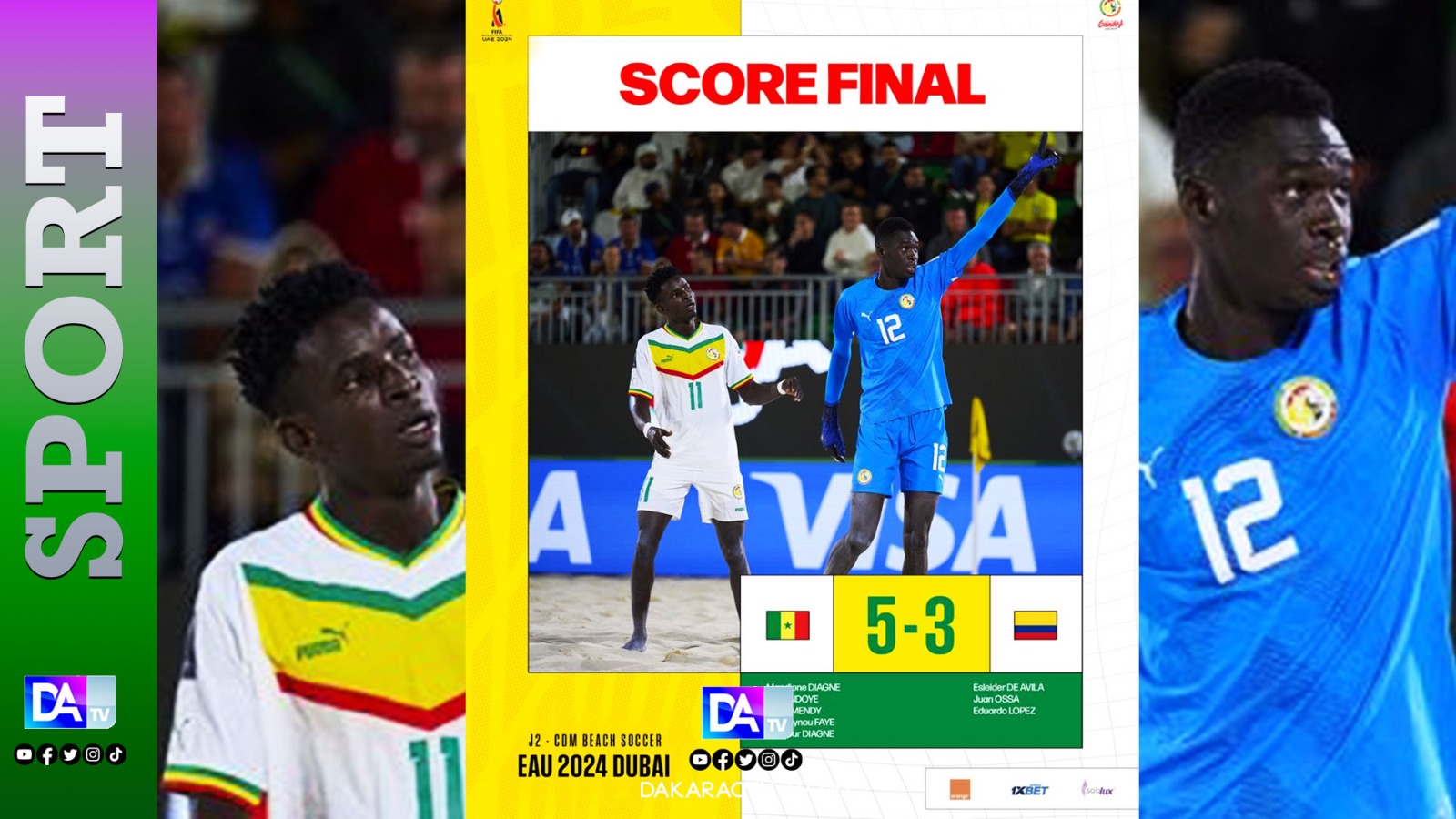 Coupe du monde Beach Soccer : Le Sénégal se relance face à la Colombie