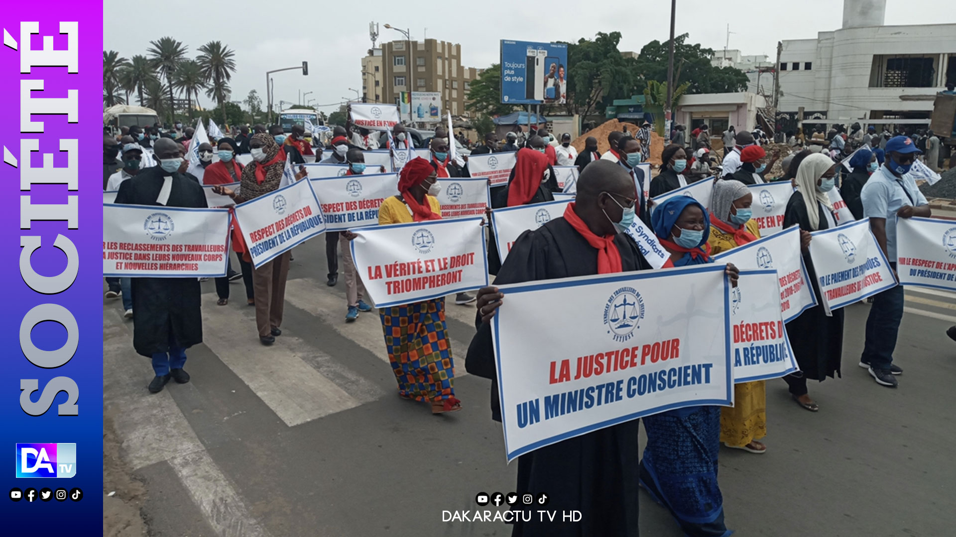 Mouvement d'humeur: Le Sytjust  décrète encore 72 heures et menace de passer à la vitesse supérieure