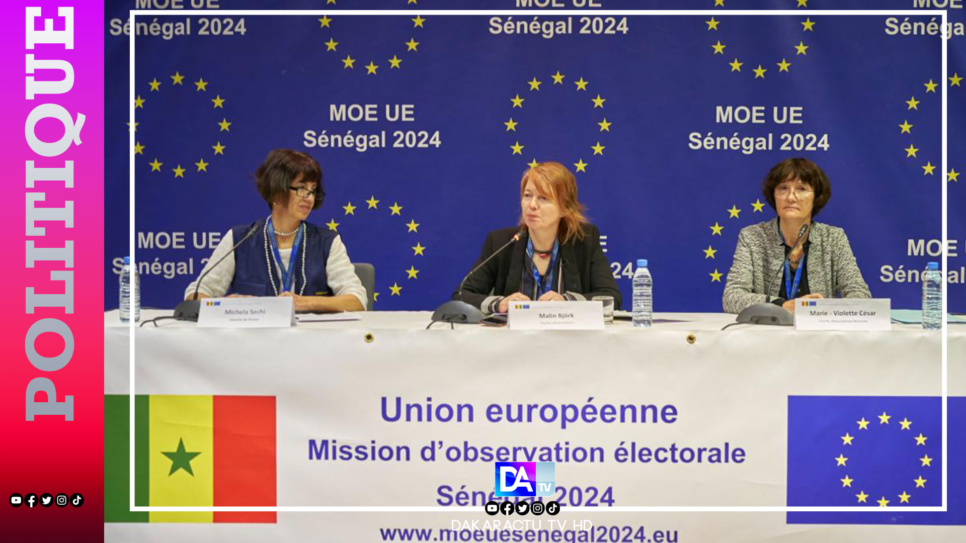 Présidentielle 2024 : la mission d'observation électorale de l'Union européenne au Sénégal va bel et bien superviser l'élection du 24 mars.