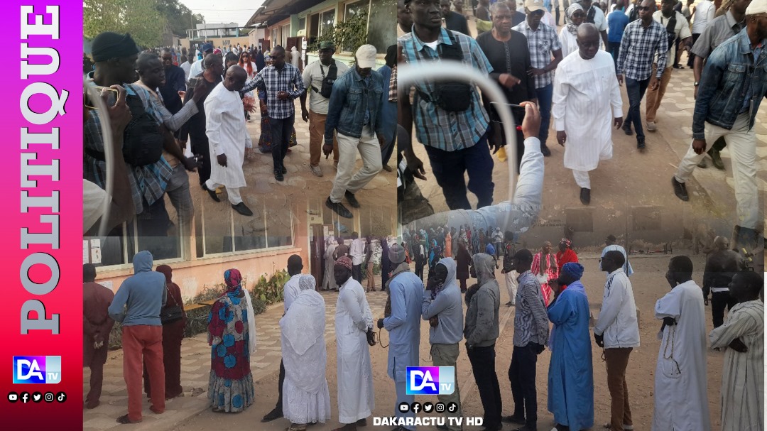 Thiès: Les électeurs prennent d'assaut très tôt les bureaux de vote... Idrissa Seck vient d'arriver à l'école Malick Kaïré Diaw