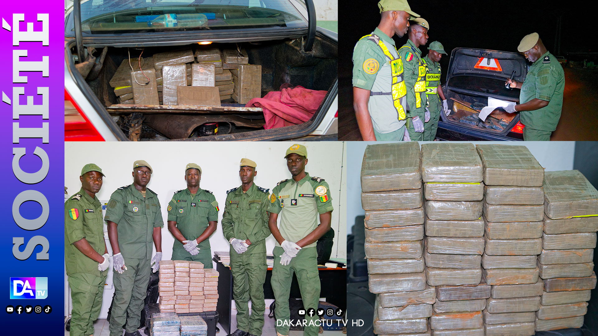 Trafic de drogue au Sénégal : 91,84 kg de cocaïne d’une contrevaleur de plus de 7 milliards de francs CFA , saisis par la douane