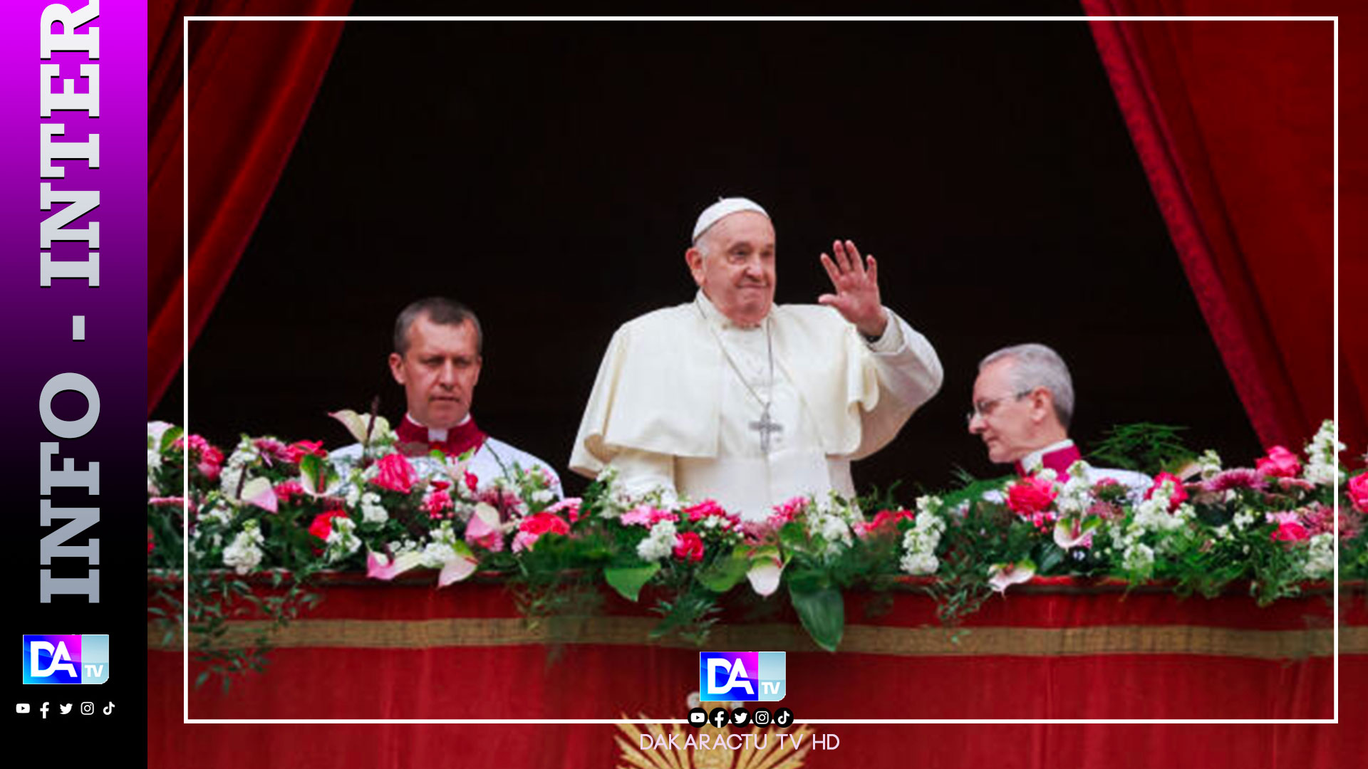 Message de Pâques: Le Pape François plaide pour la paix en Afrique et dans le monde...