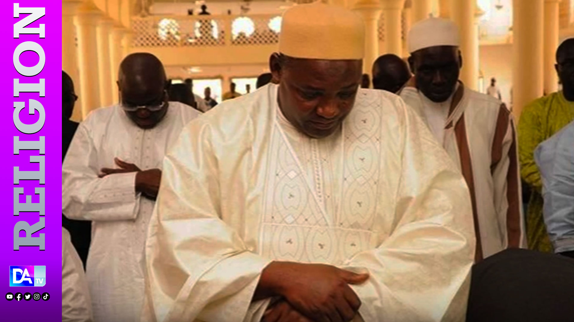 Aïd El Fitr en Gambie : le président Adama Barrow a invité les religieux à prêcher la paix.
