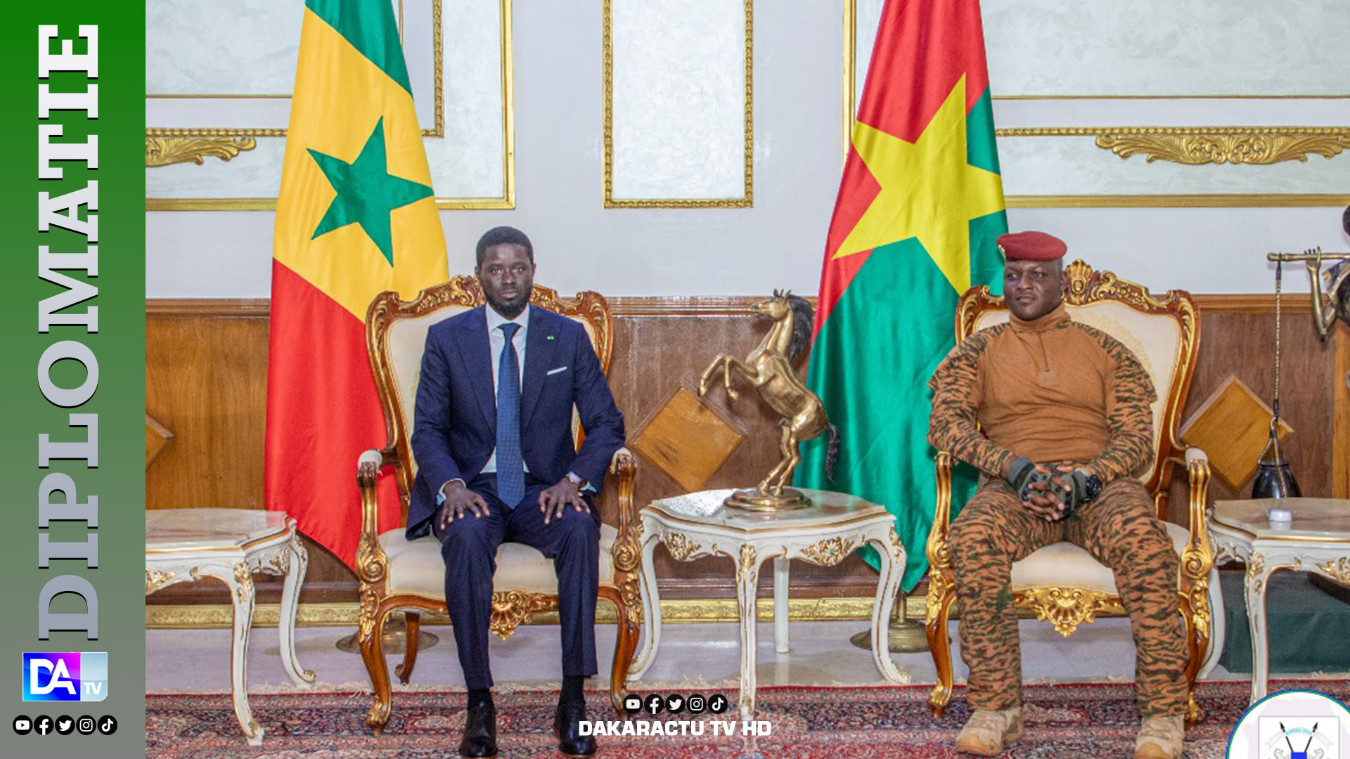 Burkina: Le Président Bassirou Diomaye Faye réaffirme l’engagement du Sénégal aux côtés du peuple burkinabè